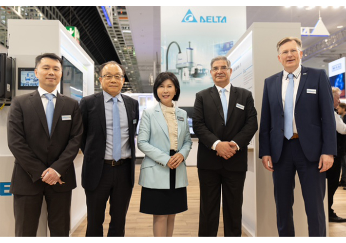foto Delta muestra en Hannover Messe 2023 cómo sus soluciones ecológicas inteligentes «hacen realidad un mundo inteligente, sostenible y conectado»